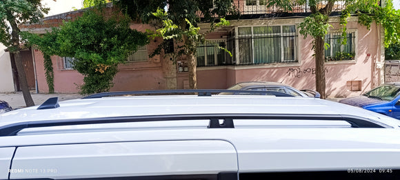 For Chevy City Express Roof Rails and Roof Rack Cross Bars Plus Black Color