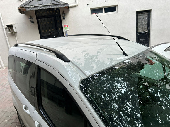 For Ford Transit Courier 2013-2023 Roof Side Rails Ultimate Style Alu Black