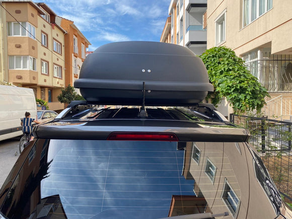 Für Ford EcoSport 2018-Up Dachträgersystem, Aluminium-Querstange, Metallhalterung, abschließbar, Schwarz 