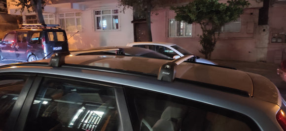 For Ford Focus Estate C346 (2008-2011) Roof Rack Cross Bars T-Track, Black