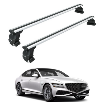 For Genesis G80 2017-2020 Roof Rack Cross Bars Normal Roof Alu Silver
