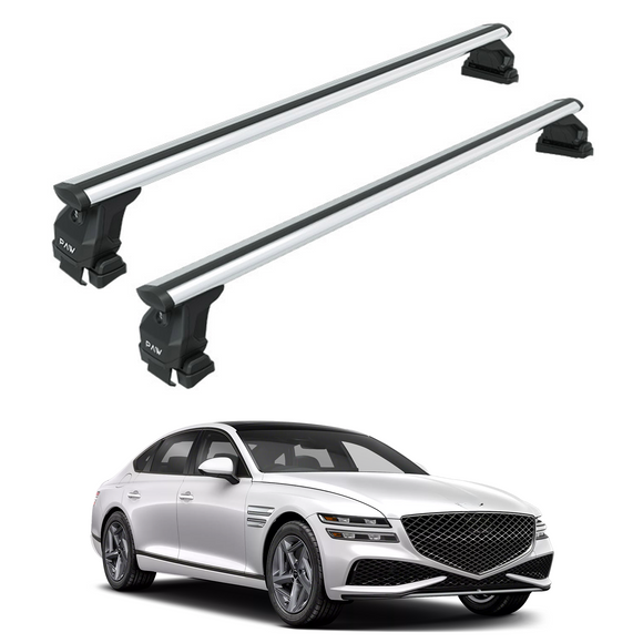 For Genesis G80 2017-2020 Roof Rack Cross Bars Normal Roof Alu Silver