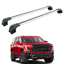 222. Kompatibel mit abschließbaren Aluminium-Dachträgern für Fahrzeuge mit Standarddach Toros Pro 2 Silver-1