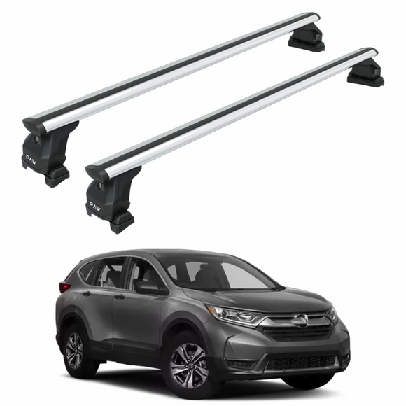 Roof Rack Cross Bars Compatible with 2012-2024 Honda CR-V Without Roof Rails Silver