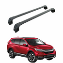 For Honda CR-V MK5 2017-2022 Roof Rack Cross Bars Metal Bracket Flush Rail Alu Black-1