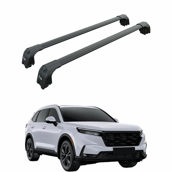 For Honda CR-V MK6 (2023-2025) Roof Rack Cross Bars Metal Bracket Flush Rail, Black