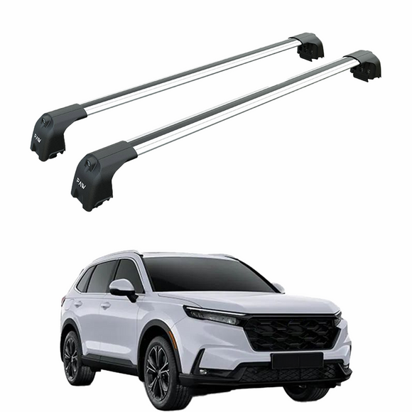 For Honda CR-V MK6 2023-2025 Roof Rack Cross Bars Metal Bracket Flush Rail Alu Silver