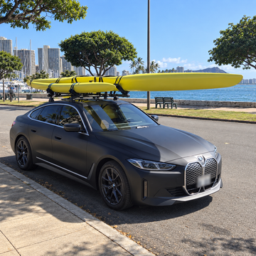 For BMW i4 (G26) 2021-Up Roof Rack Cross Bars Fix Point, Silver - 0