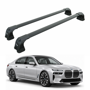 i7 G70 2022-Up black roof rack cross bars for fix-point vehicles