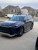 For Lexus TX 2023-2025 Roof Rack Cross Bars Flush Rail Alu Black-6