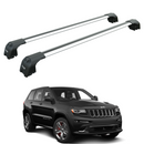 Jeep Grand Cherokee WK2 SRT (2011-2020) Roof Rack Cross Bars Flush Rail, Silver-1