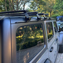 Für Suzuki Jimny 3 ab Baujahr 2019, Dachträgersystem, Träger, Querträger, Aluminium, abschließbar, hochwertige Metallhalterung mit Regenrinnen, Schwarz-5