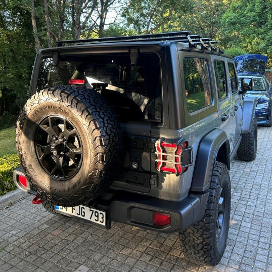 For Jeep Wrangler JL 2018-2025 Hardtop Roof Rack Cross Bars – T-Slot Aluminum, Rain Gutter Mount, No Drill | Silver