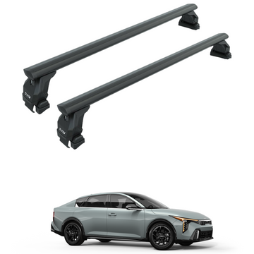 For Kia K4 2024-2025 Roof Rack Cross Bars Normal Roof Alu Black