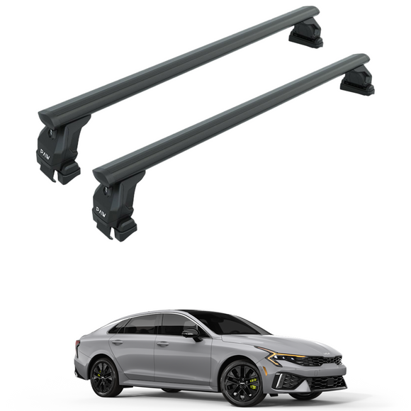 222. Kompatibel mit abschließbaren Aluminium-Dachträgern für Fahrzeuge mit Standarddach Toros Pro 2 Black