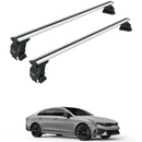 222. Kompatibel mit abschließbaren Aluminium-Dachträgern für Fahrzeuge mit Standarddach Toros Pro 2 Silver-1