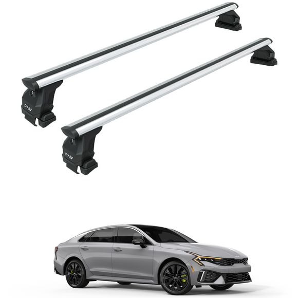 222. Kompatibel mit abschließbaren Aluminium-Dachträgern für Fahrzeuge mit Standarddach Toros Pro 2 Silver