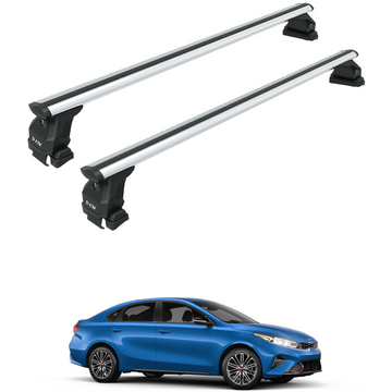 For Kia Forte 2019-2025 Roof Rack Cross Bars Normal Roof Alu Silver