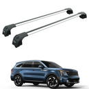 For Kia Sorento 2020-2025 Roof Rack Cross Bars Flush Rail Alu Silver-1