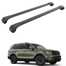 Roof Racks for Kia Telluride Roof Rack Cross Bars Raised Rail, Pro 1 Black-1