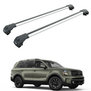 Roof Racks for Kia Telluride Roof Rack Cross Bars Raised Rail Alu Pro 1 Silver-1