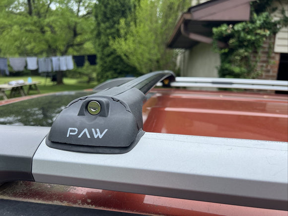 For Kia Borrego 2009-2012 Roof Rack Cross Bars Raised Rail Alu Silver