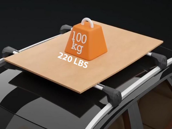 For Hyundai Santa Cruz Roof Rack Cross Bars Flush Rail Alu Black