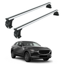 Für Mazda CX 30 2020-Up Dachträgersystem Träger Querträger Aluminium abschließbar Hochwertige Metallhalterung Silber-1
