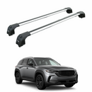 Für Mazda CX 50 2023-Up Dachträgersystem Träger Querstangen Aluminium abschließbar Hochwertige Metallhalterung Silber-1