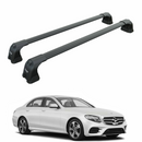 For Mercedes E Sedan W213 2017-2023 Roof Rack Cross Bars Fix Point Black-1
