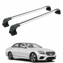 For Mercedes E Sedan W213 2017-2023 Roof Rack Cross Bars Fix Point Silver-1