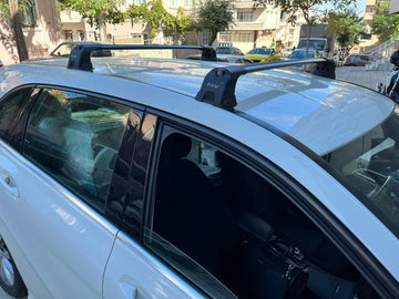 Für Mercedes B-Klasse W247 Dachträger Querträger Reling Top Träger Alu Fix Point Pro 3 Schwarz - 0