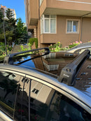 For Mercedes C Sedan W204 2007-2014 Roof Rack Cross Bars Fix Point Black-6