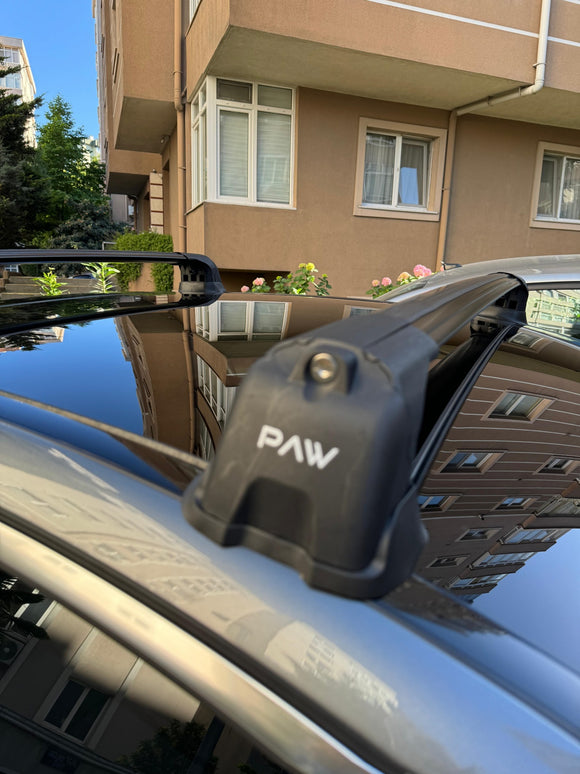 For Mercedes C Sedan W204 2007-2014 Roof Rack Cross Bars Fix Point Black