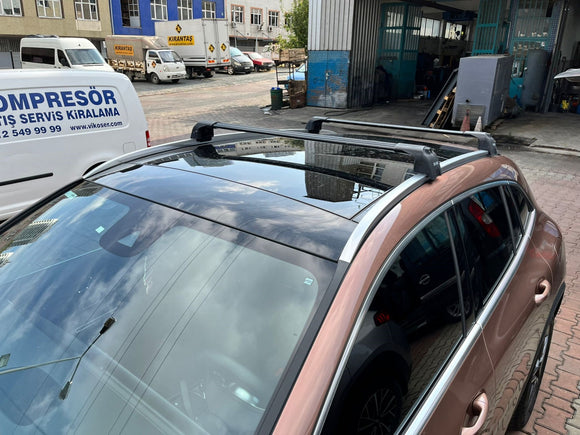 For Mercedes GLA (H247) 2020-2025 Roof Rack Cross Bars Flush Rail Silver