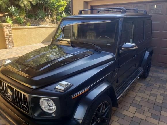 Für Mercedes G-Serie 1990–2018, Dachträgersystem, Träger, Querträger, Aluminium, abschließbar, hochwertige Metallhalterung mit Regenrinnen, Schwarz