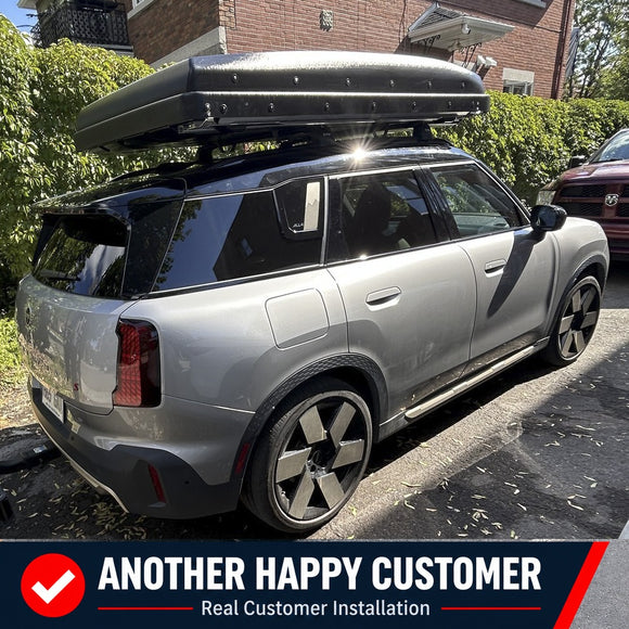 For MINI Countryman 2nd Gen F60 2017-2023 Roof Rack Cross Bars Raised Rail Silver