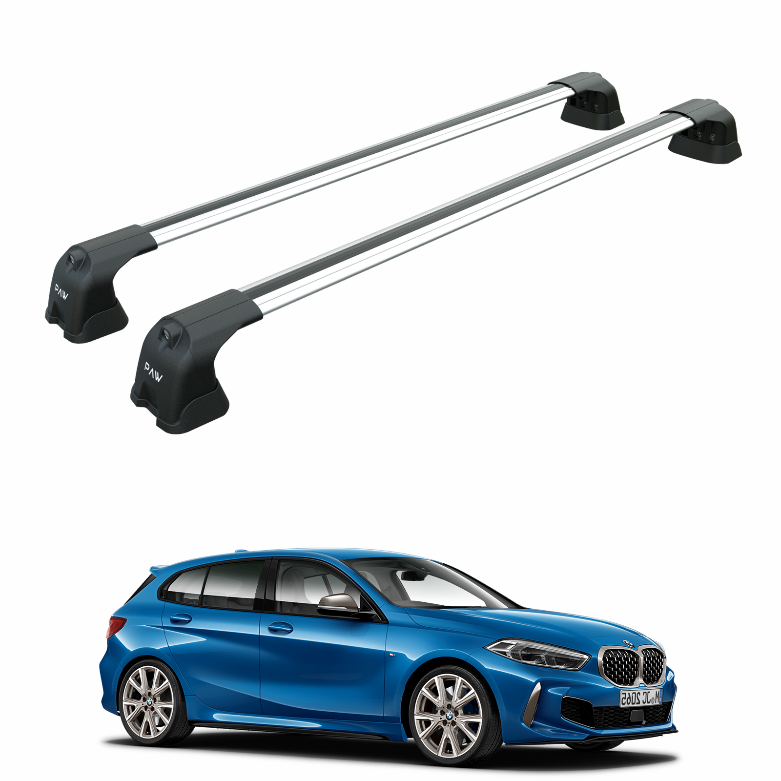 For Bmw 1 Series F40 2019-2025 Roof Rack Cross Bars Fix Point Silver