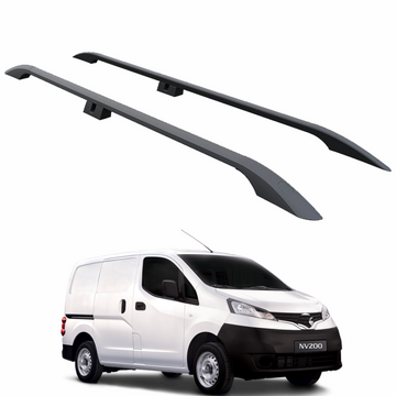 For Nissan NV200 2009-2025 Aluminium Roof Side Rails Plus Black