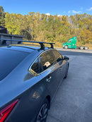 For Nissan Maxima 2016-2023 Roof Rack Cross Bars Normal Roof Alu Silver-4