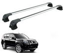 For Nissan X-Trail T31 2007-2014 Roof Rack Cross Bars Flush Rail Alu Silver-1