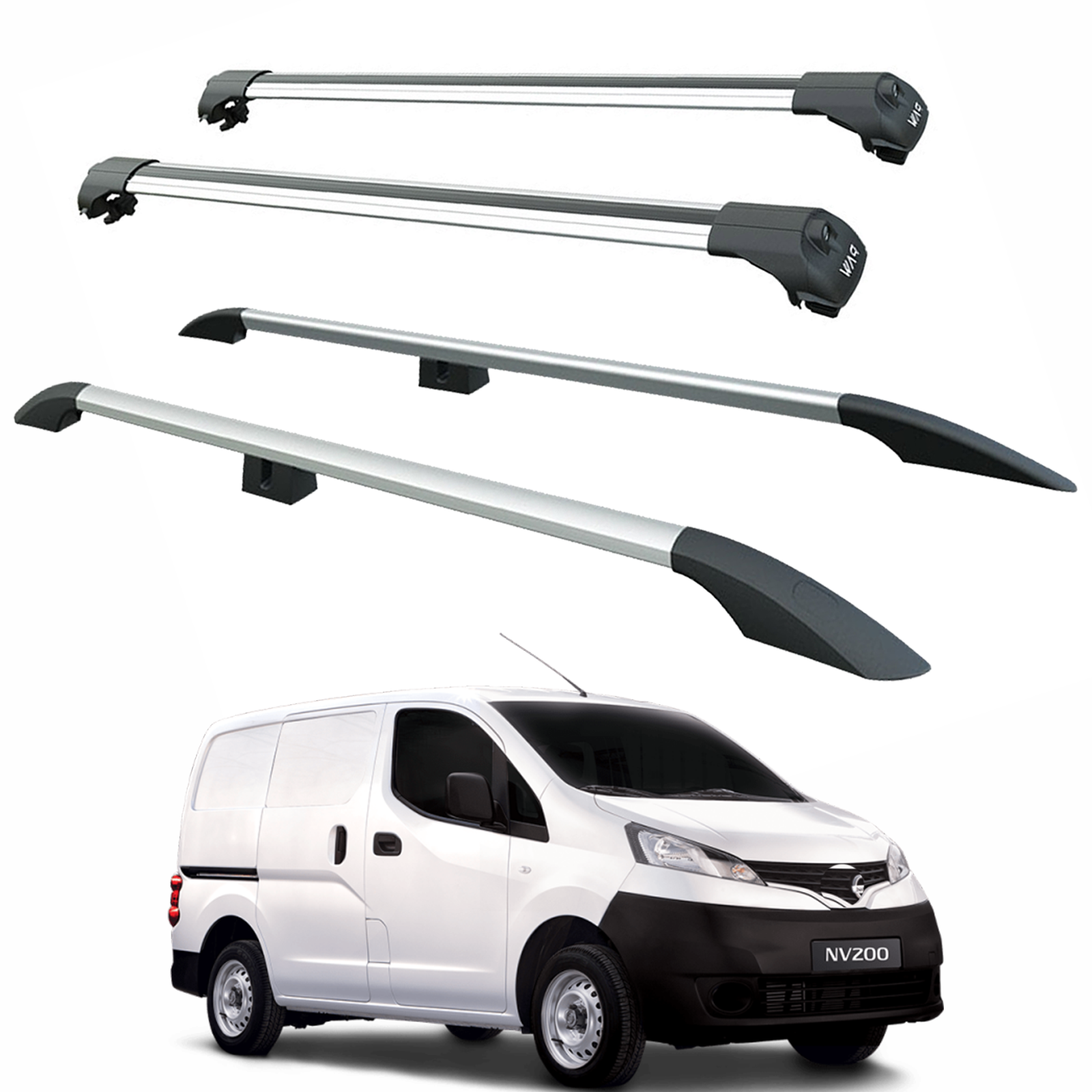 für Nissan NV200 Dachreling und Dachträger Querträger Plus Series Black Color