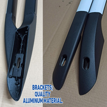 For Land Rover Range Rover Vogue 2002-2012 L322 Roof Side Rails – Plus Model, Aluminum Black - 0