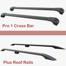 For Ram ProMaster City 2015-2022 Roof Side Rails and Roof Rack Cross Bars Full Set Silver-4