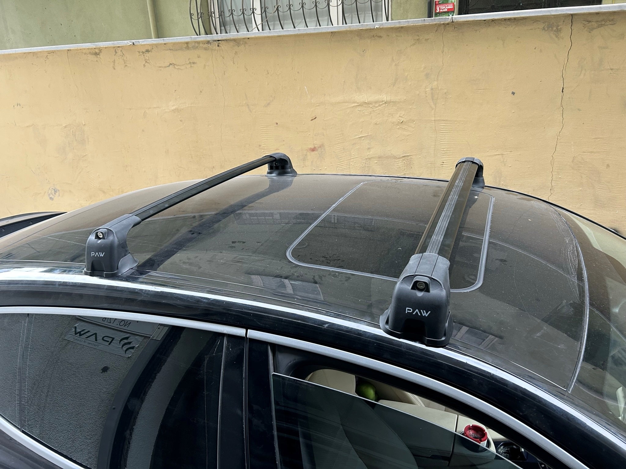 For Porsche Panamera Roof Rack Cross Bars Fix Point Alu Silver 2009-16