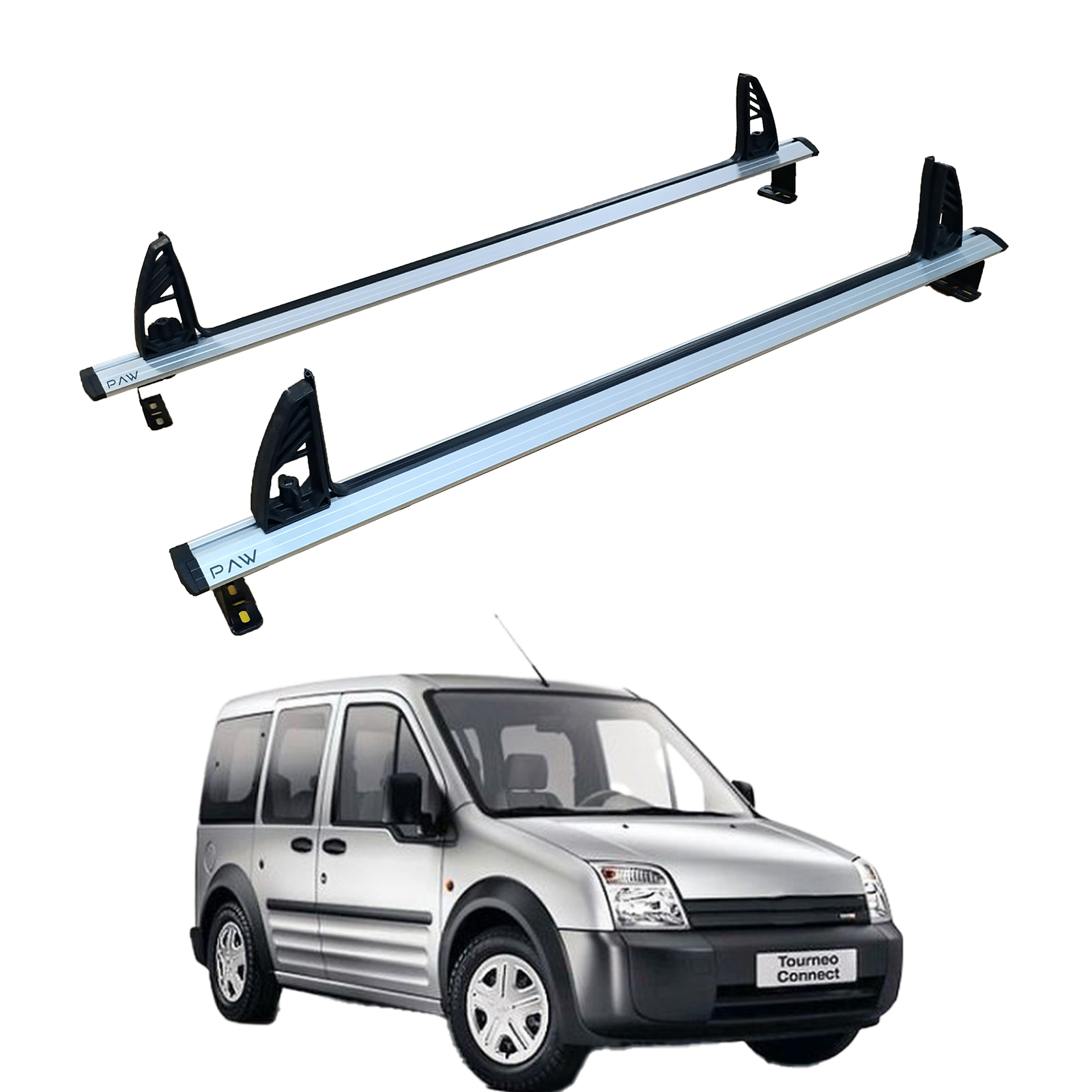 Roof Rack Carrier Cross Bars Aluminum, 2 Qty For Ford Transit Connect 2002-2013