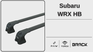 Für Subaru WRX 2018-Up Dachträger Querstange Metallhalterung Fixpunkt Alu Schwarz - 0