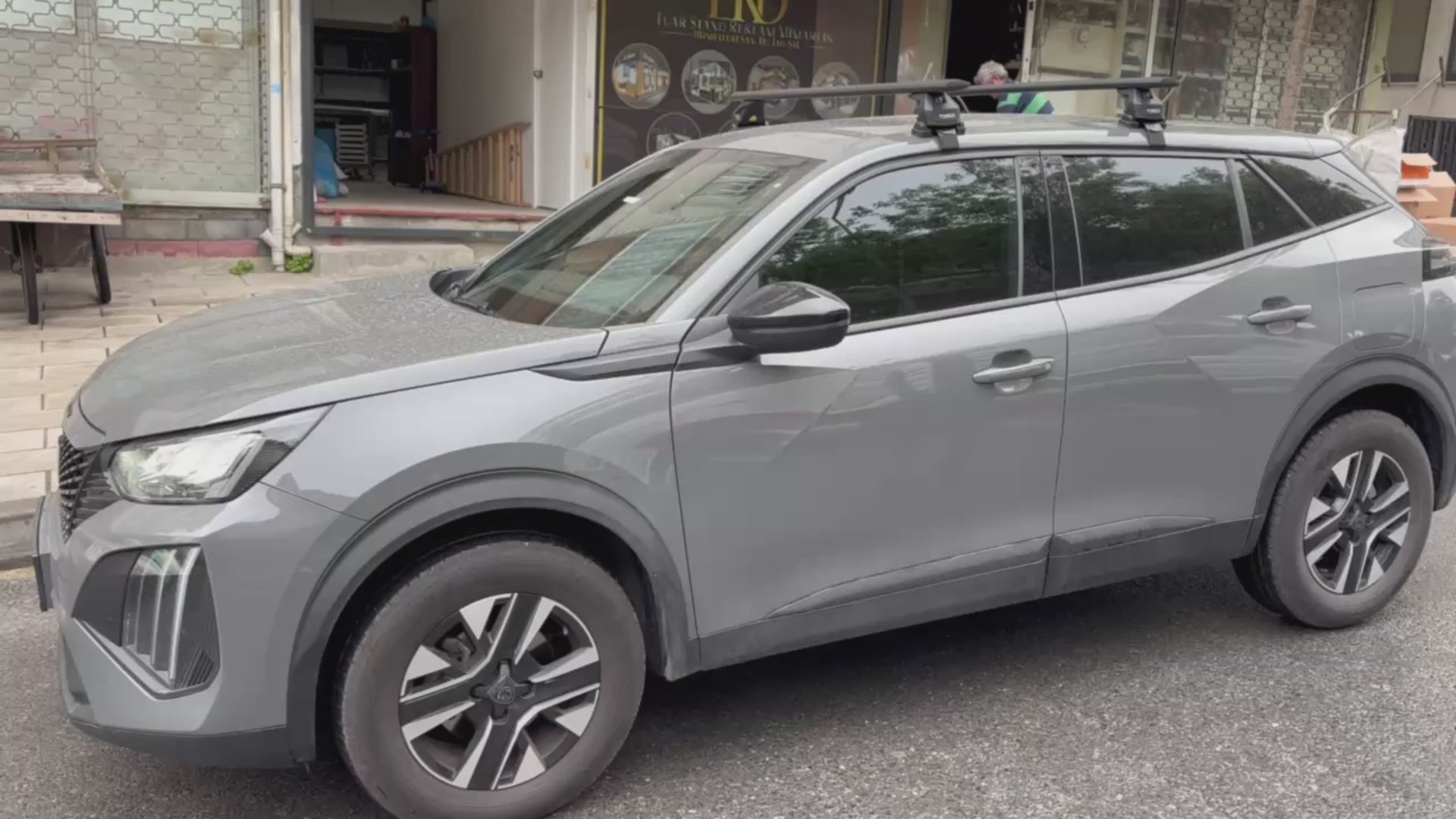 For Peugeot 2008 2020- Up Roof Rack Cross Bars Normal Roof Alu Silver - 0