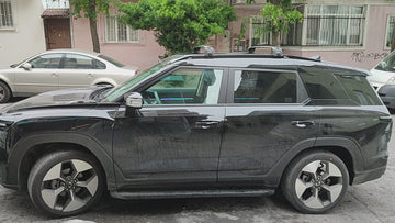 For KGM Musso EV Roof Rack System, Aluminium Cross Bar, Flush Rail, Black - 0