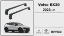 Für Volvo S90 2016- Up Dachträger Querstange Metallhalterung Normales Dach Alu Silber-2